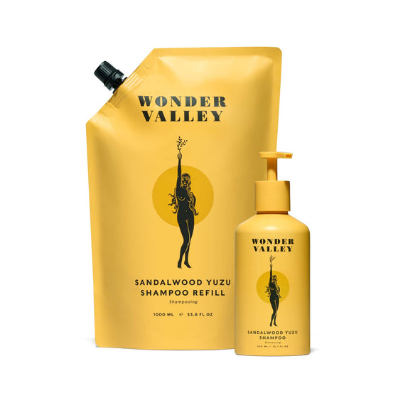 WONDER VALLEY 1 LITER SANDALWOOD YUZU SHAMPOO - REFILL
