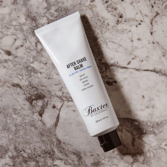 Baxter of California After Shave Balm. Essential after-shave treatment with an alcohol-free formula. Soothes irritation and guards against premature aging. Ideal for daily use. 4 oz.