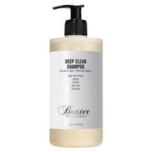  Baxter of California Deep Clean Shampoo. Sulfate-free formula purifies and cleanses scalp and hair from dirt, oil, and product build-up. Enriched with apple cider vinegar, menthol, and ginseng for restored shine. 10 fl oz.