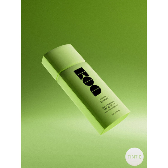 KOA Mineral Sunscreen Tint 0. Light mineral sunscreen with SPF45/PA+++ for daily UV protection. Enriched with Vitamin B and Wild Chamomile, it's reef-safe, non-greasy, and ideal for active use. 1.7 oz.