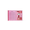 Interior view of the heart pink Lexon gift set with products neatly arranged and visible against custom packaging inspired by Keith Haring’s artwork.