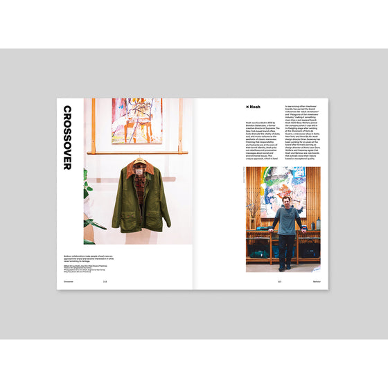 Magazine B - Issue 94 Barbour "Crossover" examines Barbour’s collaborations with other fashion brands, showcasing how these partnerships blend traditional design with contemporary styles.