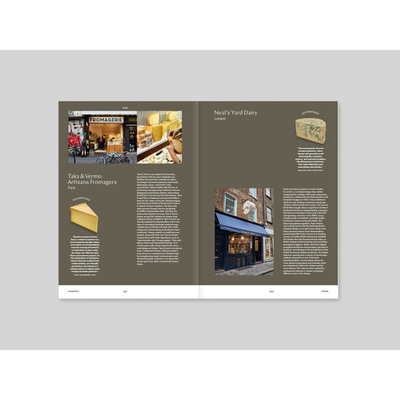 Magazine F - Issue 02 Cheese
A showcase of distinctive cheeses from Paris and London, highlighting their unique flavors, production methods, and the cultural significance of cheese in these cities.