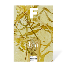  Magazine F - Issue 25 Tea The cover shows a close-up of tea leaves, highlighting their natural texture and vibrant green color.