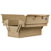 Toyo Steel ST-350 Beige. Open lid reveals a spacious interior with adjustable trays and removable dividers for customizable organization. 2.6kg.