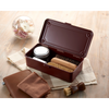 Toyo Steel T-190 Antique Brown. Open view revealing the interior of the matte antique brown steel box, designed for efficient organization. 0.4kg.