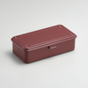 Toyo Steel T-190 Antique Brown. Matte antique brown steel box, pressed from a single plate. Durable, lightweight, and stackable. 0.4kg.