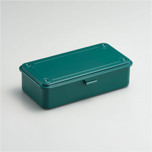  Toyo Steel T-190 Antique Green. Matte antique green steel box, pressed from a single plate. Durable, lightweight, and stackable. 0.4kg.