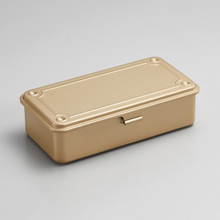  Toyo Steel T-190 Gold. Matte gold steel box, pressed from a single plate. Durable, lightweight, and stackable. 0.4kg.