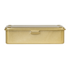 Toyo Steel T-190 Gold. Compact matte gold steel box with seamless construction, ideal for organizing small items. Portable and durable. 0.4kg.