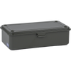 Toyo Steel T-190 Moss Green. Sleek matte moss green steel box with seamless construction, perfect for efficient storage and stacking. 0.4kg.