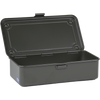 Toyo Steel T-190 Moss Green. Open view revealing the interior of the matte moss green steel box, designed for efficient organization and easy access. 0.4kg.