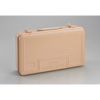 Toyo Steel T-360 Beige. Sleek glossy beige toolbox with a top-mounted round handle and cylinder lock, offering excellent functionality and stackable design. 1.6kg.