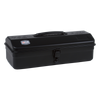Toyo Steel Y-350 Black. Durable black steel container with a stylish camber-top cover and a convenient round handle for efficient storage. 1.3kg.