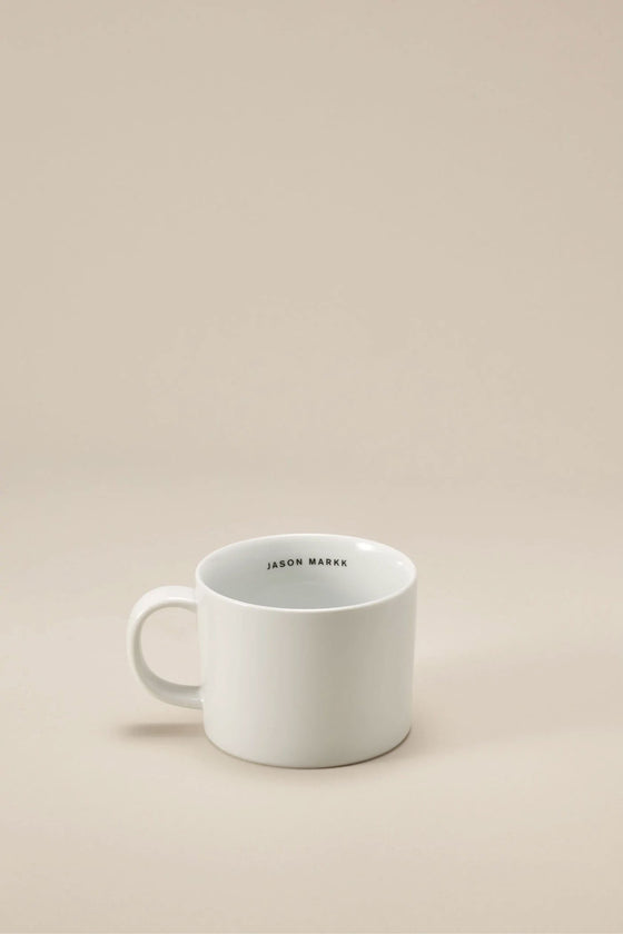 Jason Markk x Common Goods Mug. Stylish mug from our collaboration with Common Goods, designed for everyday use, combining elegance with durability for your favorite beverages.