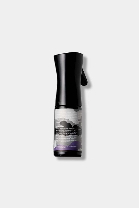 Jason Markk Limited Edition Field Repel. Side view highlighting the reusable applicator and water-based, propellant-free formula that repels liquids and stains effectively.